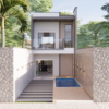 Sobrado com piscina - Terreno 5 x 20 m
