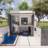 Sobrado com Piscina - 7 x 16 m